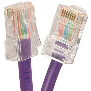 0.5Ft Cat6 UTP Ethernet Network Non Booted Cable Purple