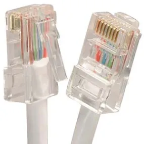100Ft Cat5E UTP Ethernet Network Non Booted Cable White