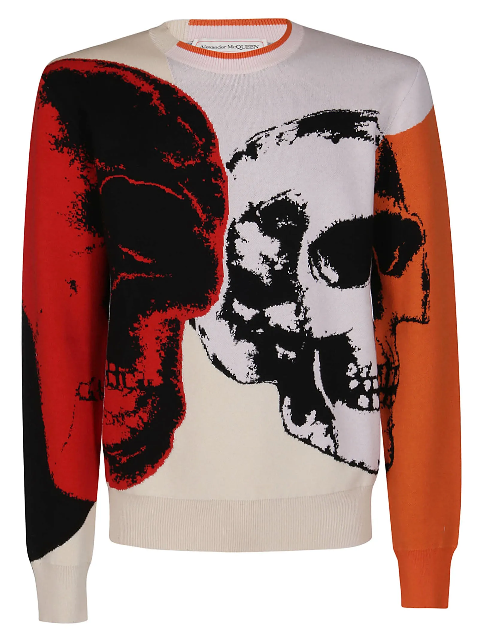 Alexander McQueen Skull Intarsia Crewneck Jumper