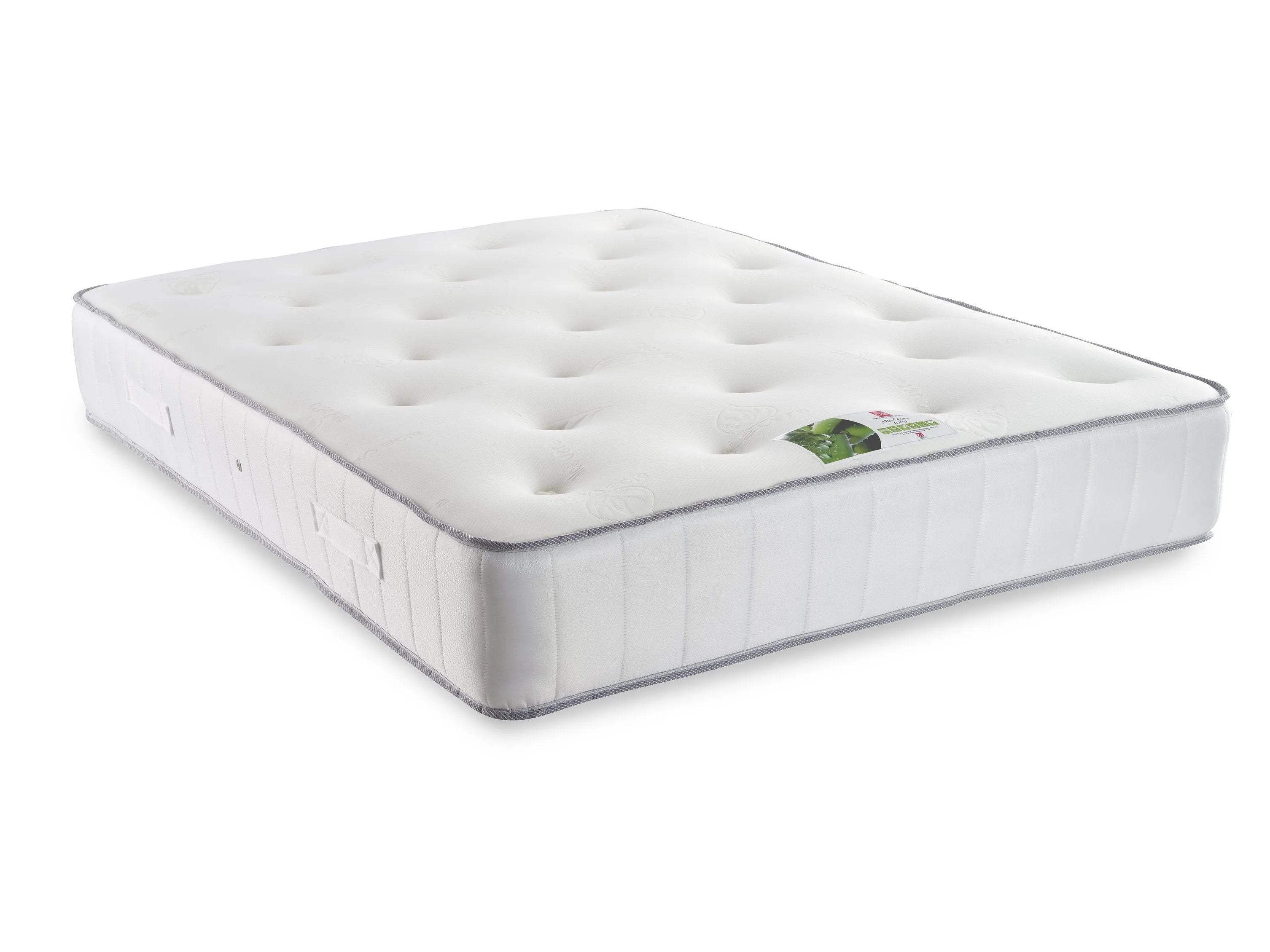 Andalusia Divan Bed Set with Tall Button Headboard and Footboard