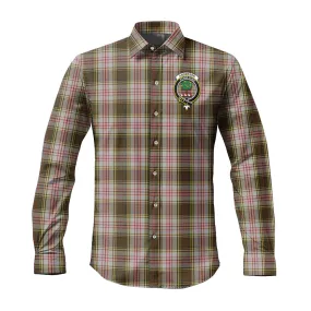 Anderson Dress Tartan Long Sleeve Button Up Shirt with Family Crest