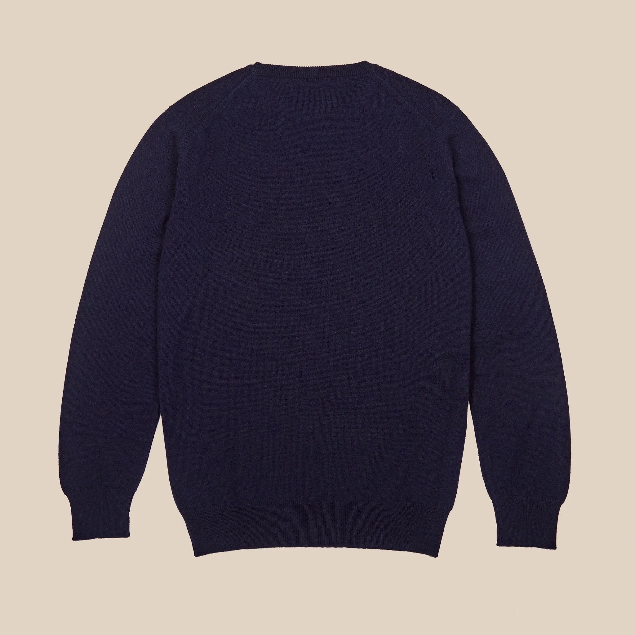 Cashmere crew neck in navy