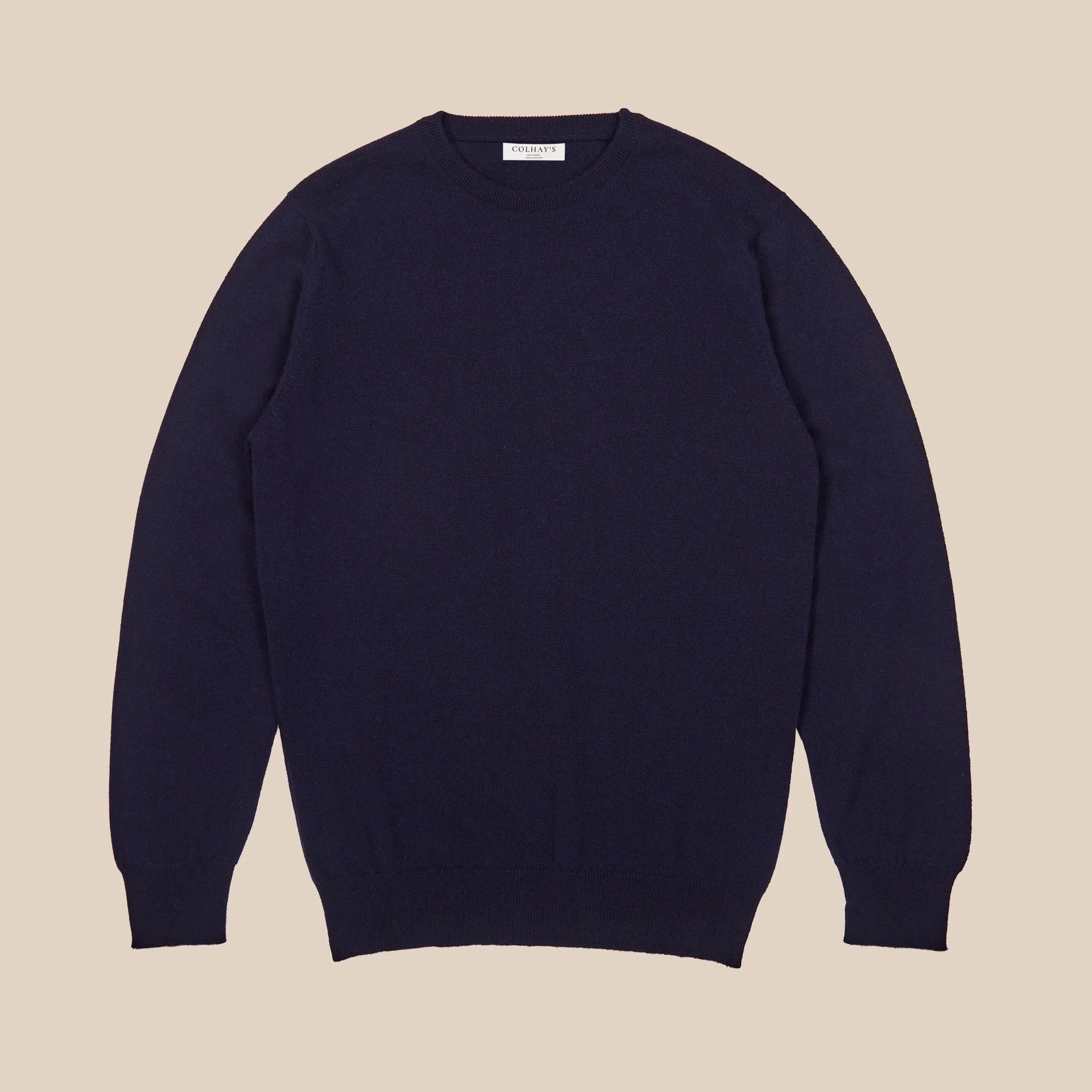 Cashmere crew neck in navy