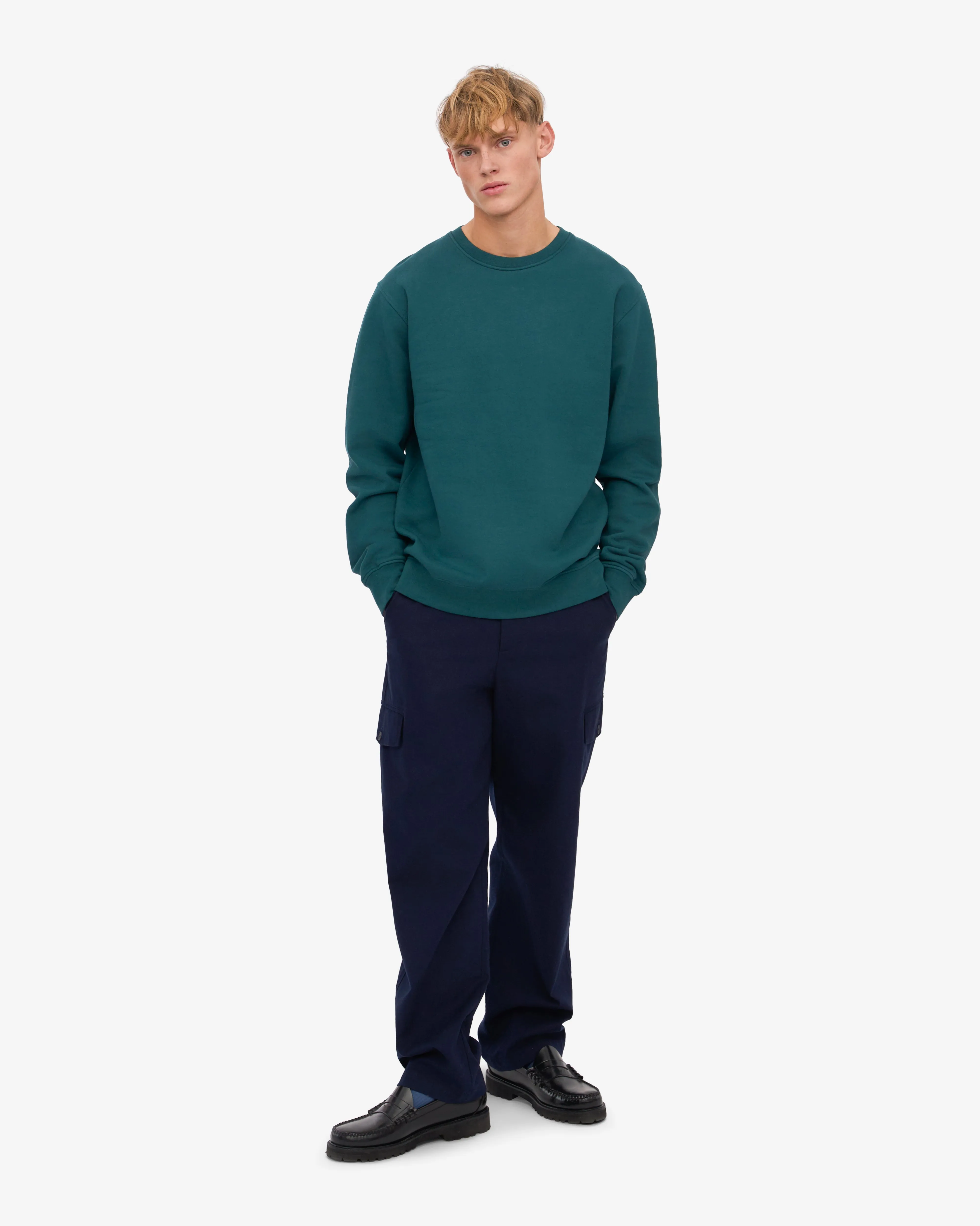 Classic Organic Crew - Ocean Green