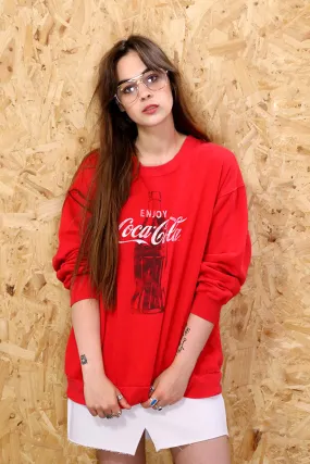 Coca Cola Vintage Red Sweatshirt