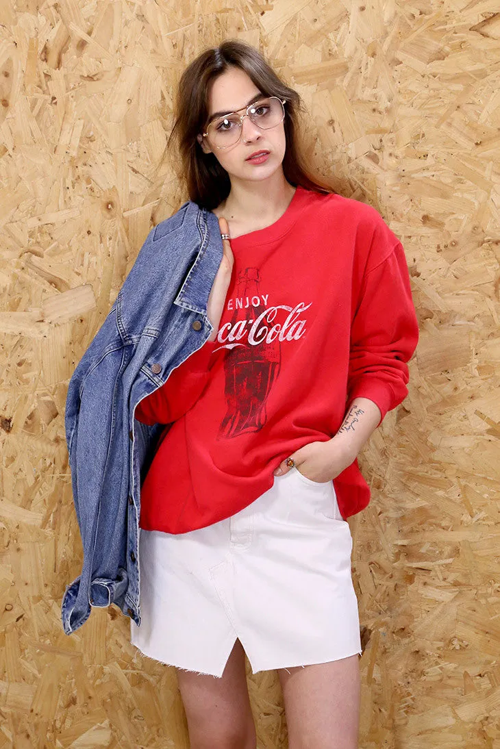 Coca Cola Vintage Red Sweatshirt