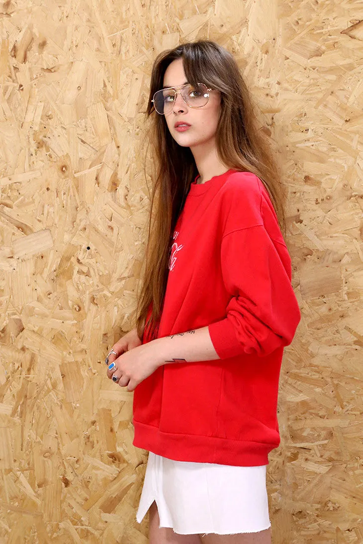 Coca Cola Vintage Red Sweatshirt