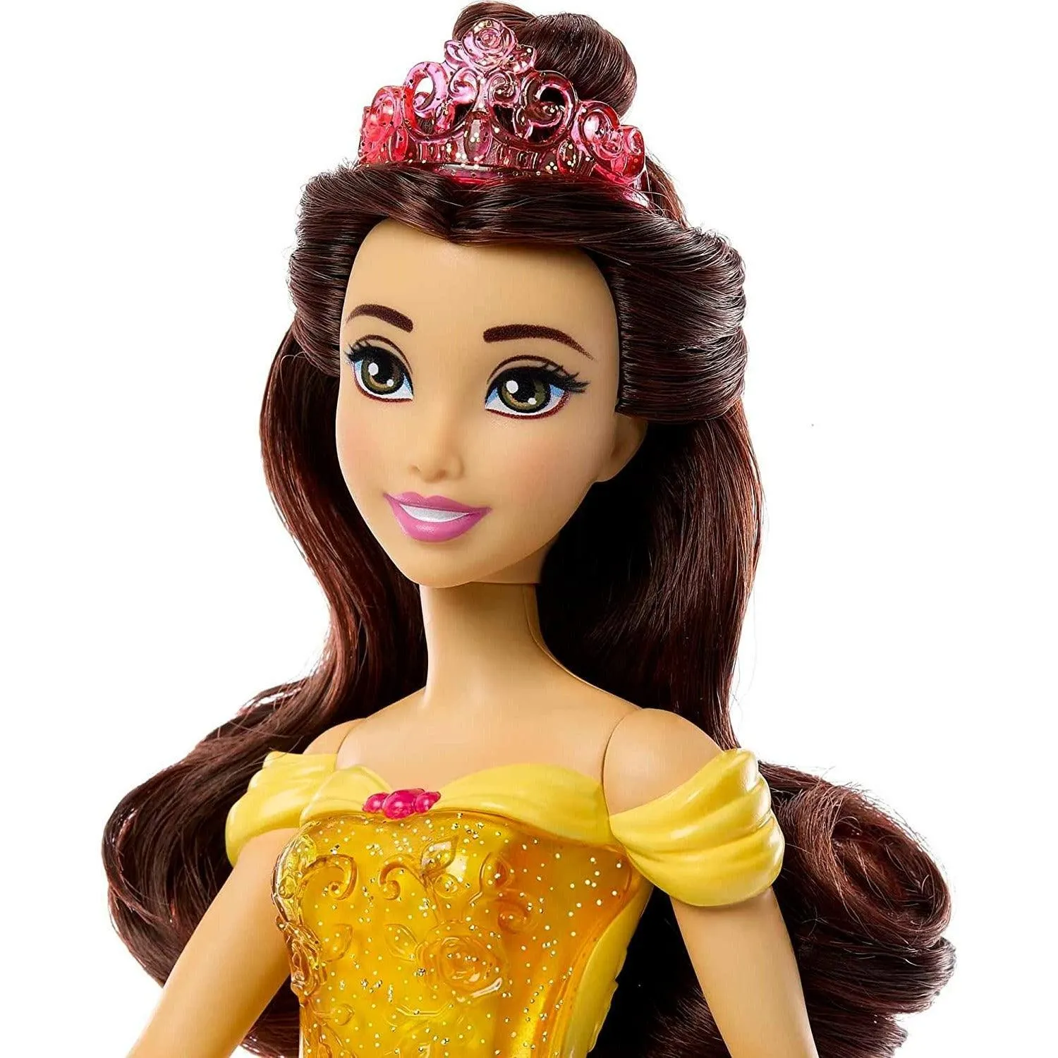 Disney Princess Dolls, New for 2023, Belle Posable Fashion Doll with Sparkling Clothing and Accessories, Disney Movie Toys