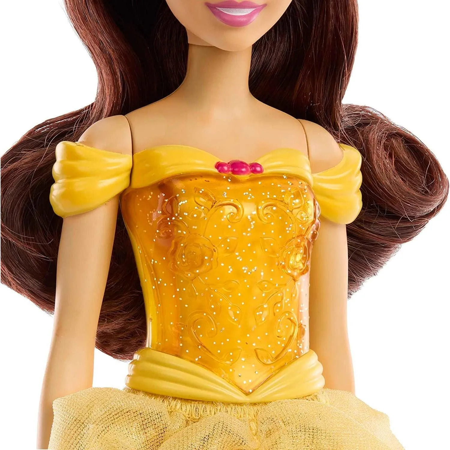 Disney Princess Dolls, New for 2023, Belle Posable Fashion Doll with Sparkling Clothing and Accessories, Disney Movie Toys