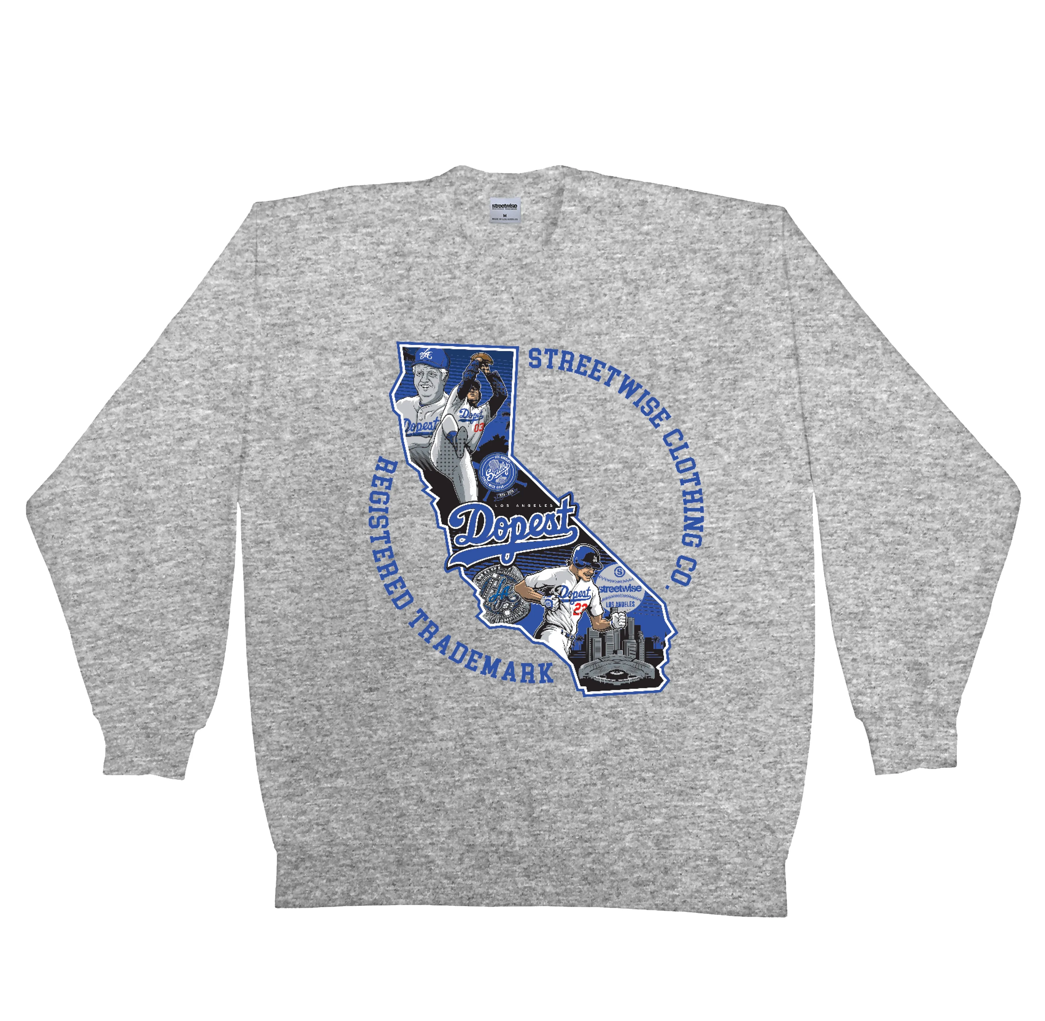 Dopest Cali Crewneck (Grey)