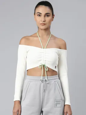 Fila Peacoat Frankie Women's Full Sleeve Crop Top