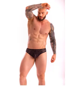 Floral Lace Mens Hipster
