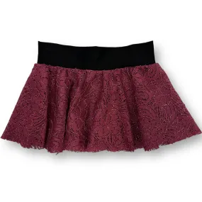 Girls Creations By Cicci Size Medium 5/6 Plum & Black Tulle Sparkle Dance Tutu Skirt