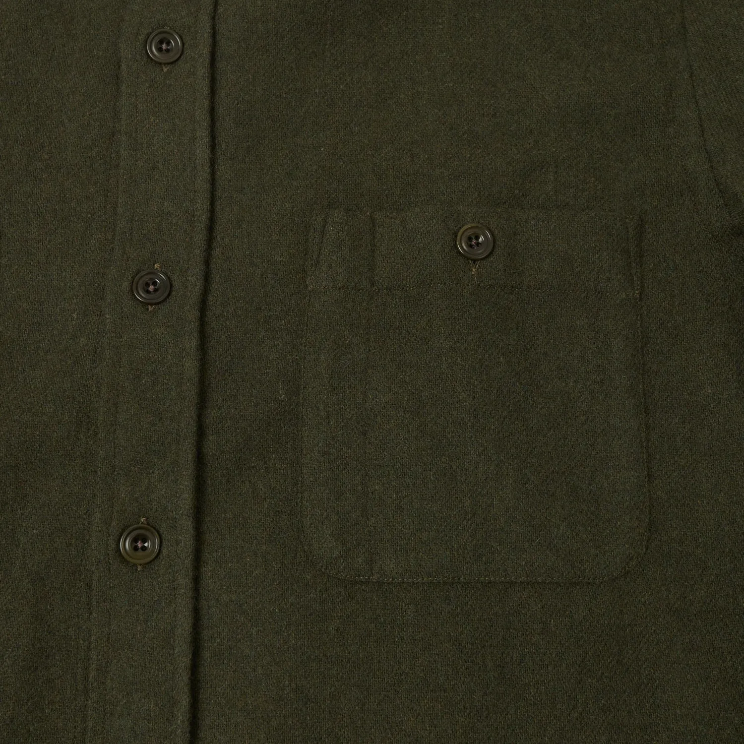 Hartford AY16107 Percey Wool Shirt - Army
