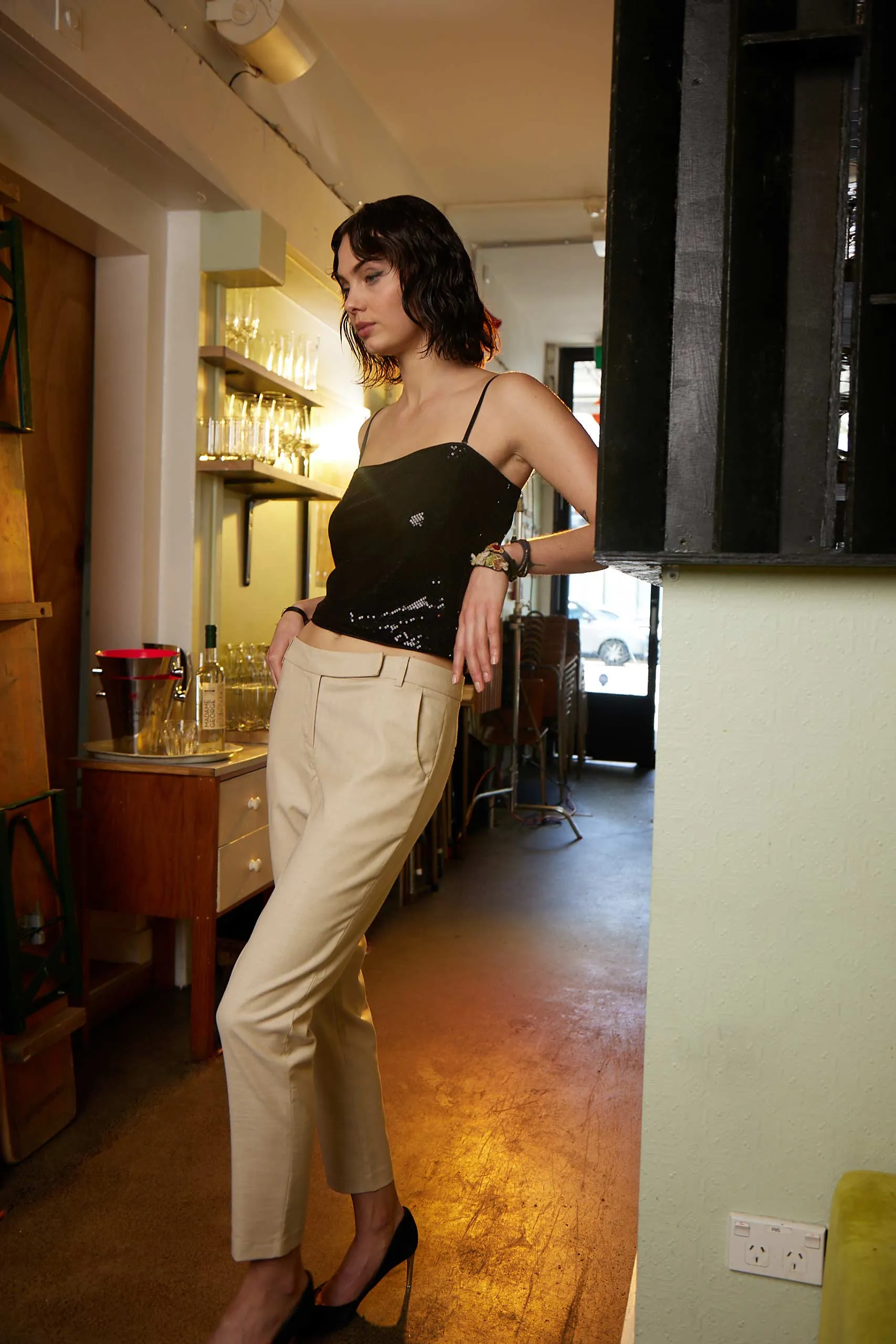 HIPSTER CIGARETTE PANT NATURAL
