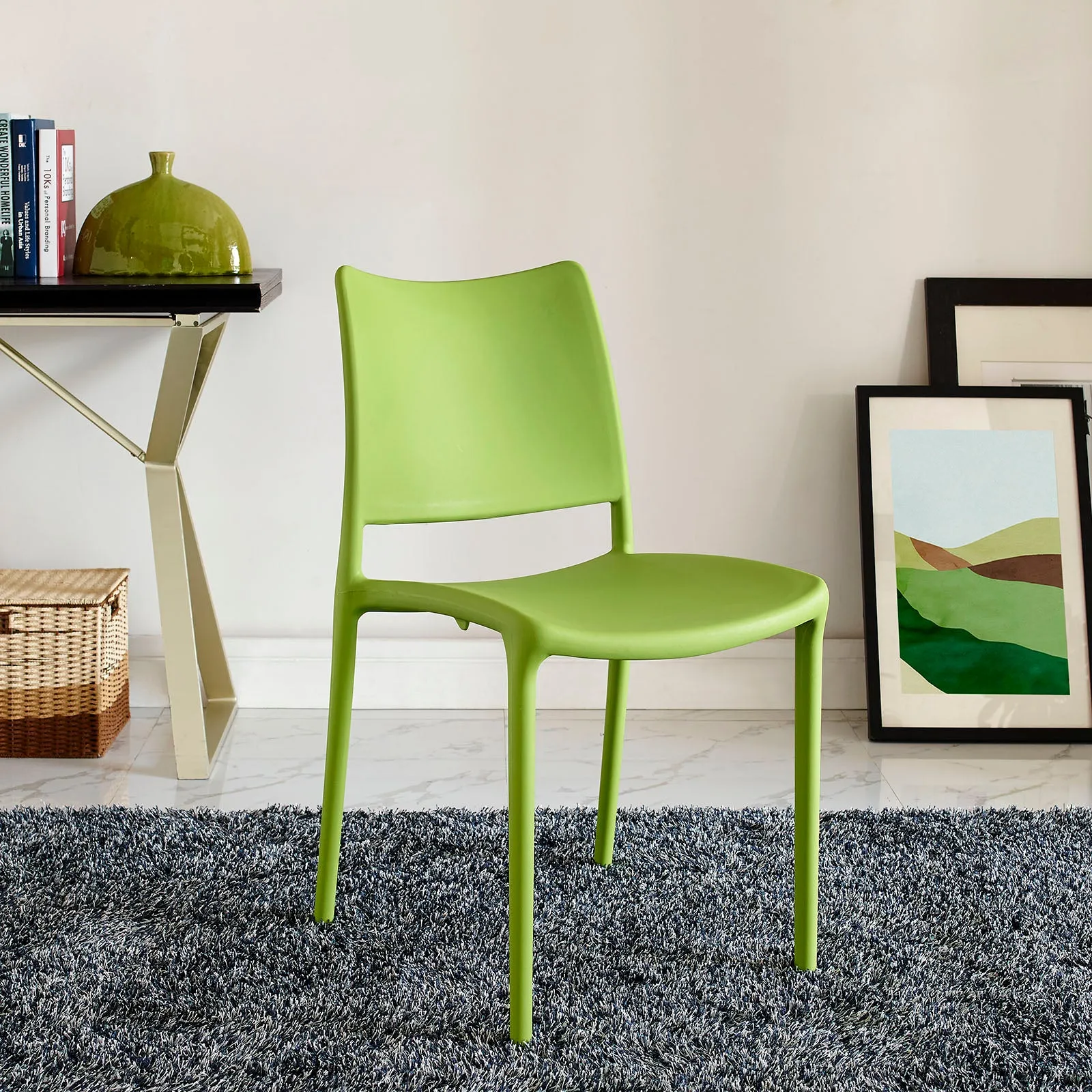 Hipster Dining Side Chair Green EEI-1703-GRN