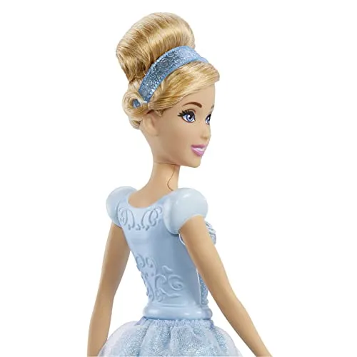 Mattel Disney Princess Dolls,Cinderella Posable Fashion Doll with Sparkling Clothing and Accessories,Disney Movie Toys