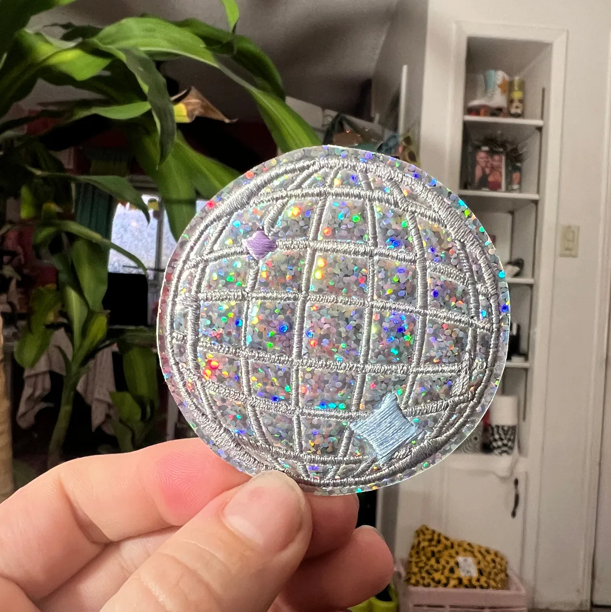 Mini Disco Ball Holographic Patch 2.5 inch *Choose Your Style*
