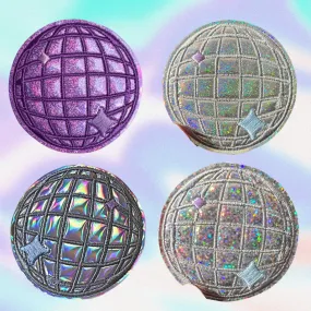 Mini Disco Ball Holographic Patch 2.5 inch *Choose Your Style*