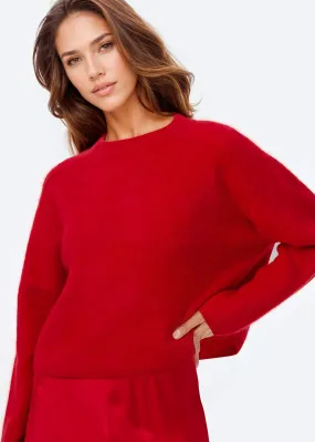 Niall Cashmere Sweater Cardinal