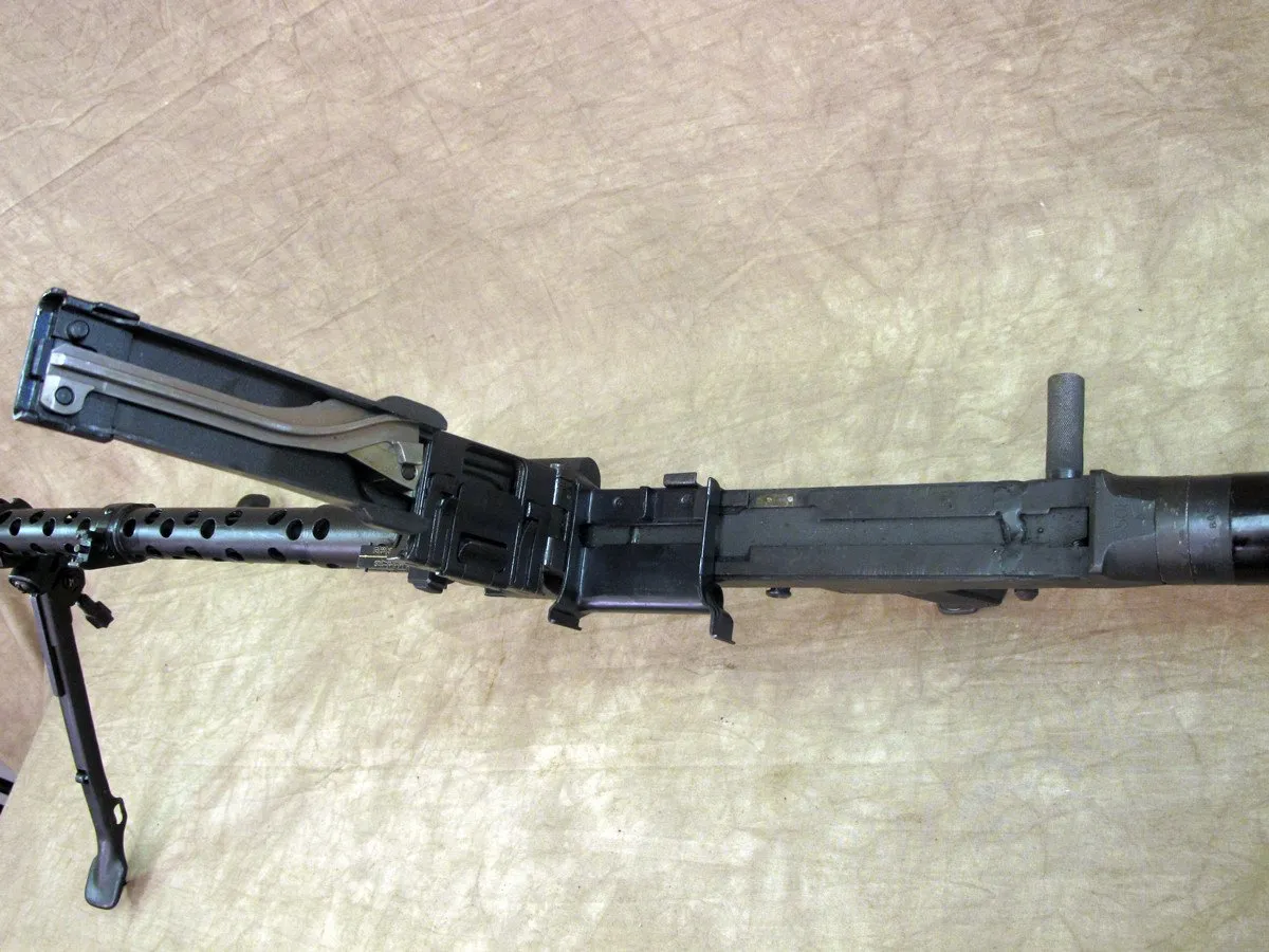 Original WWII German MG 34 Display Machine Gun- dot 1943 & Partially Matched Serial Numbers