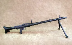 Original WWII German MG 34 Display Machine Gun- dot 1943 & Partially Matched Serial Numbers