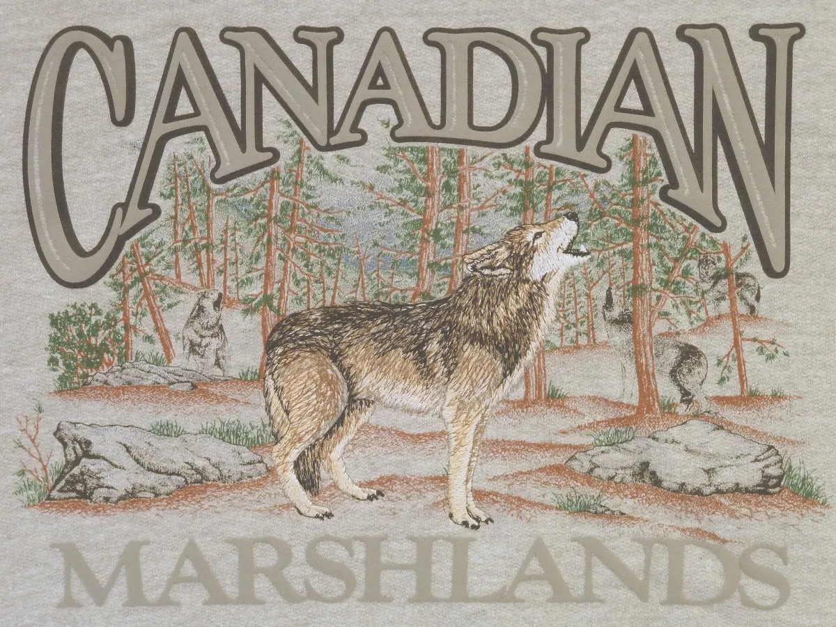 P551C SPG - RETRO CANADIAN CREWNECK, WOLF