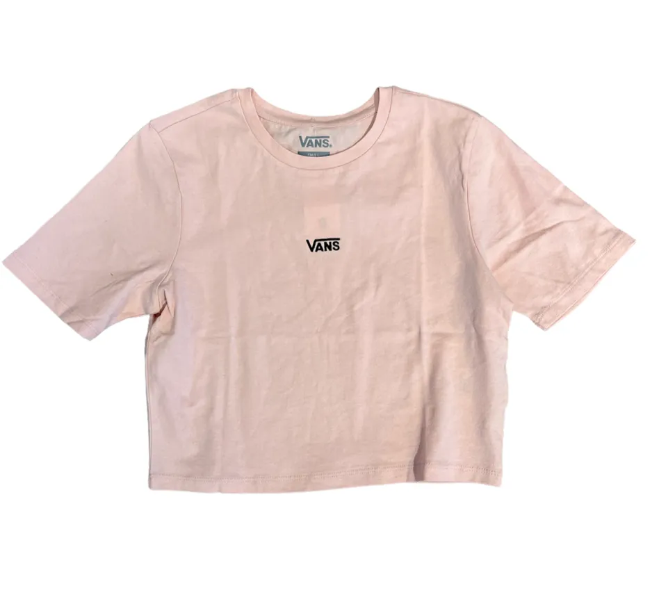 Vans Flying V Crop Crew Sport Tee - Peach Whip
