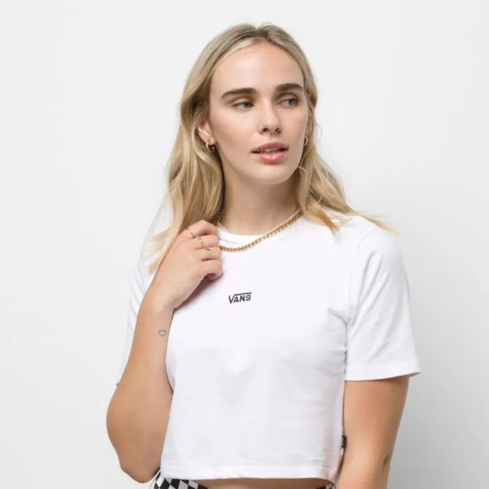 Vans Flying V Crop Crew Sport Tee - Peach Whip