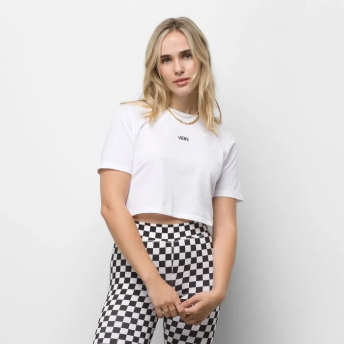 Vans Flying V Crop Crew Sport Tee - Peach Whip