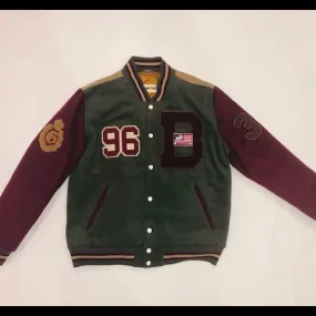 VINTAGE RAG GREEN&RED VARSITY