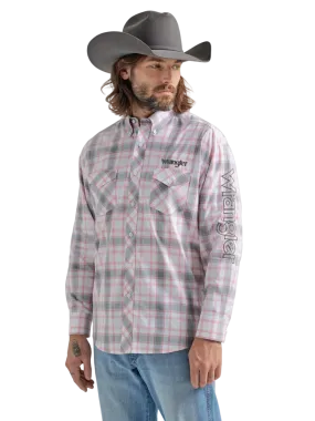 Wrangler Mens Logo Button Down Shirt - Big