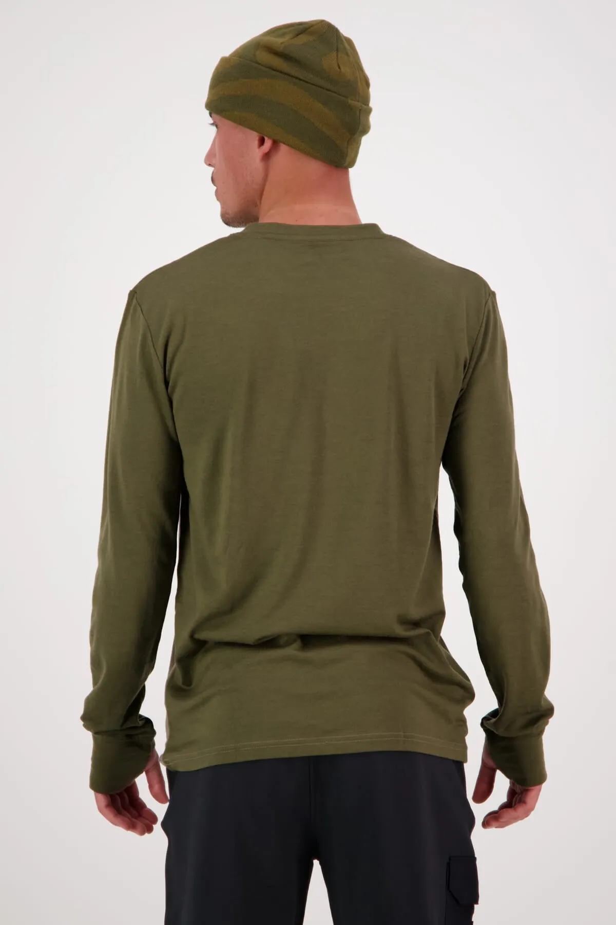 Yotei Merino LS - Dark Olive Walnut